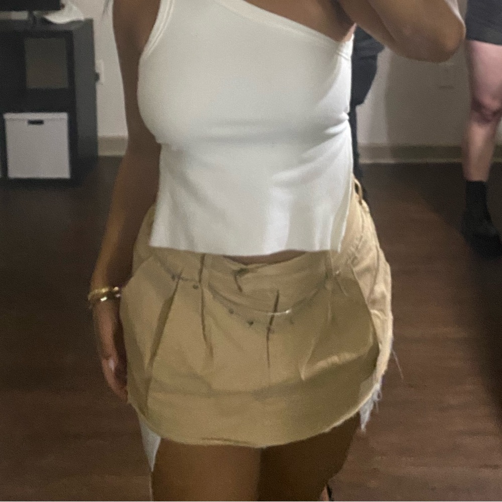 Edikted pleated cargo mini skirt